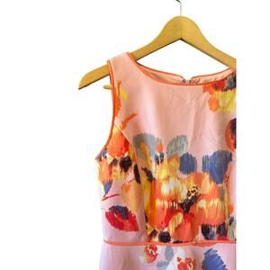 NWT Premise | Pink Floral Fit and Flare Garden Dress | Size 6
